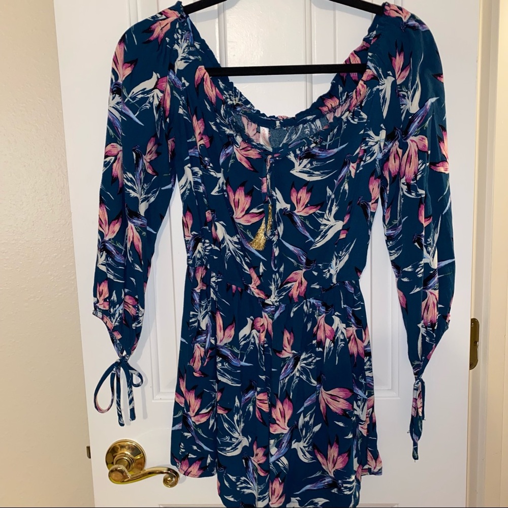 Off the shoulder Shorts Romper